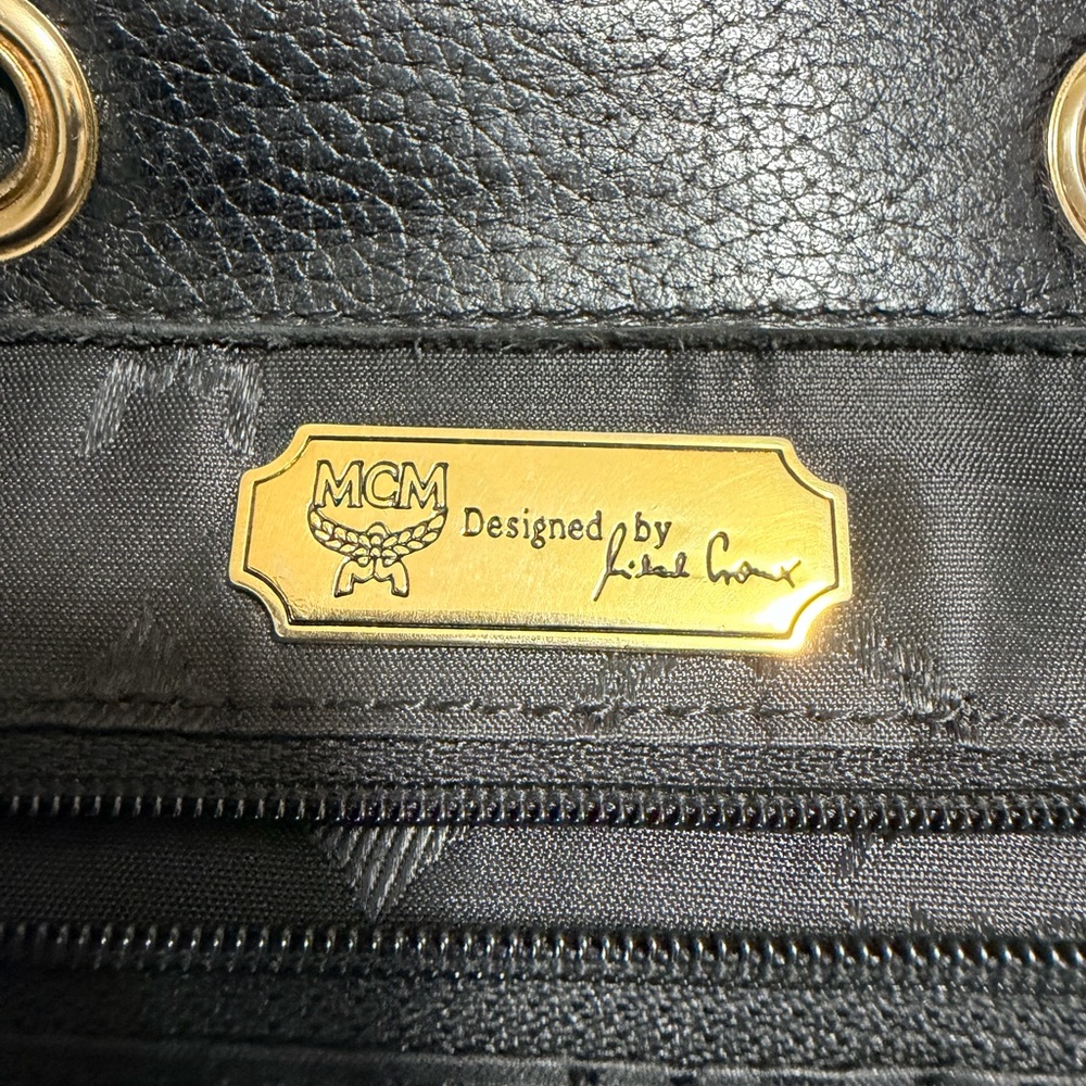 MCM Black Leather Backpack - Made in Germany - Picture 6 of 15